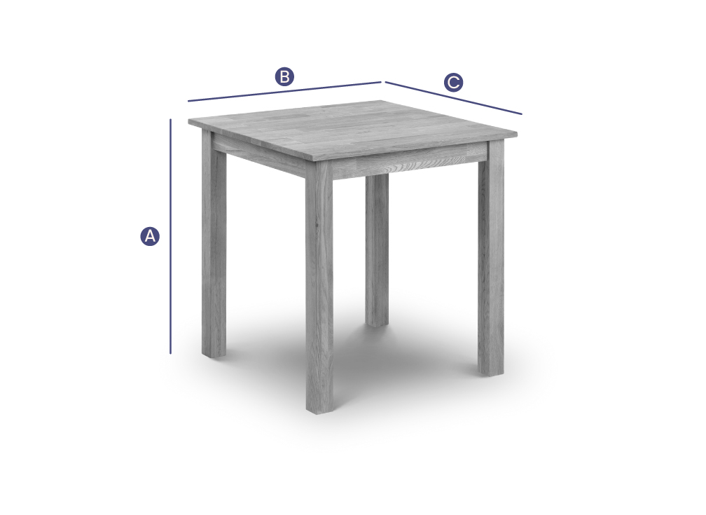 Coxmoor Square Dining Table Dimensions Sketch